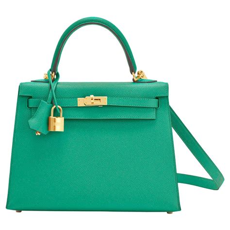 HERMES Epsom Kelly Sellier 25 Vert Jade